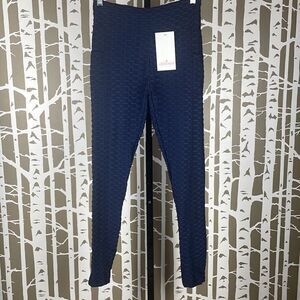 Leggings Park Active Wear High Rise Butt Enhancing Leggings NEW M Navy Blue